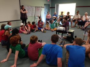 Activity with children and youth discovering the differences between Food Aid, Food Security and Food Sovereignty 