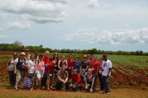 The immersion group at the CCRD farm.