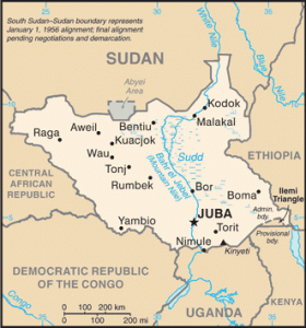 SouthSudan map